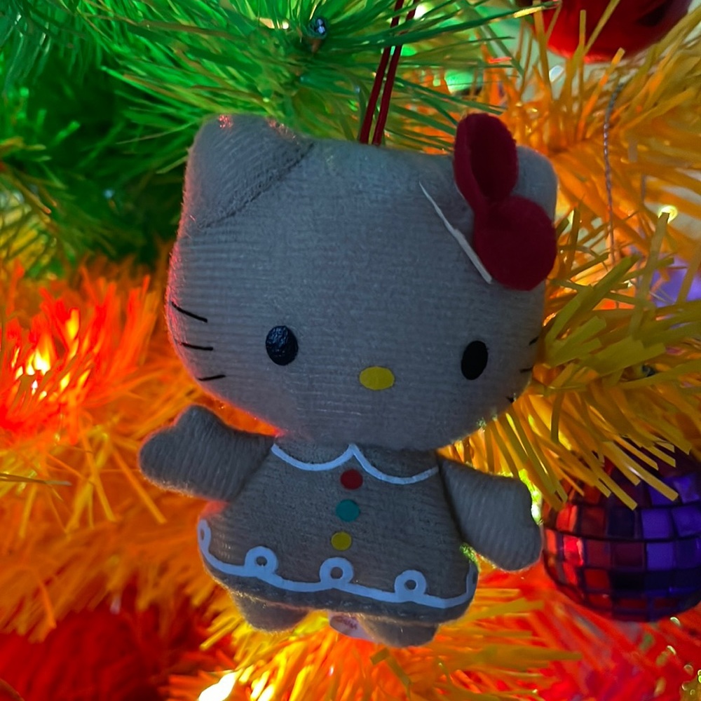 Hello Kitty Gingerbread Plush Ornament